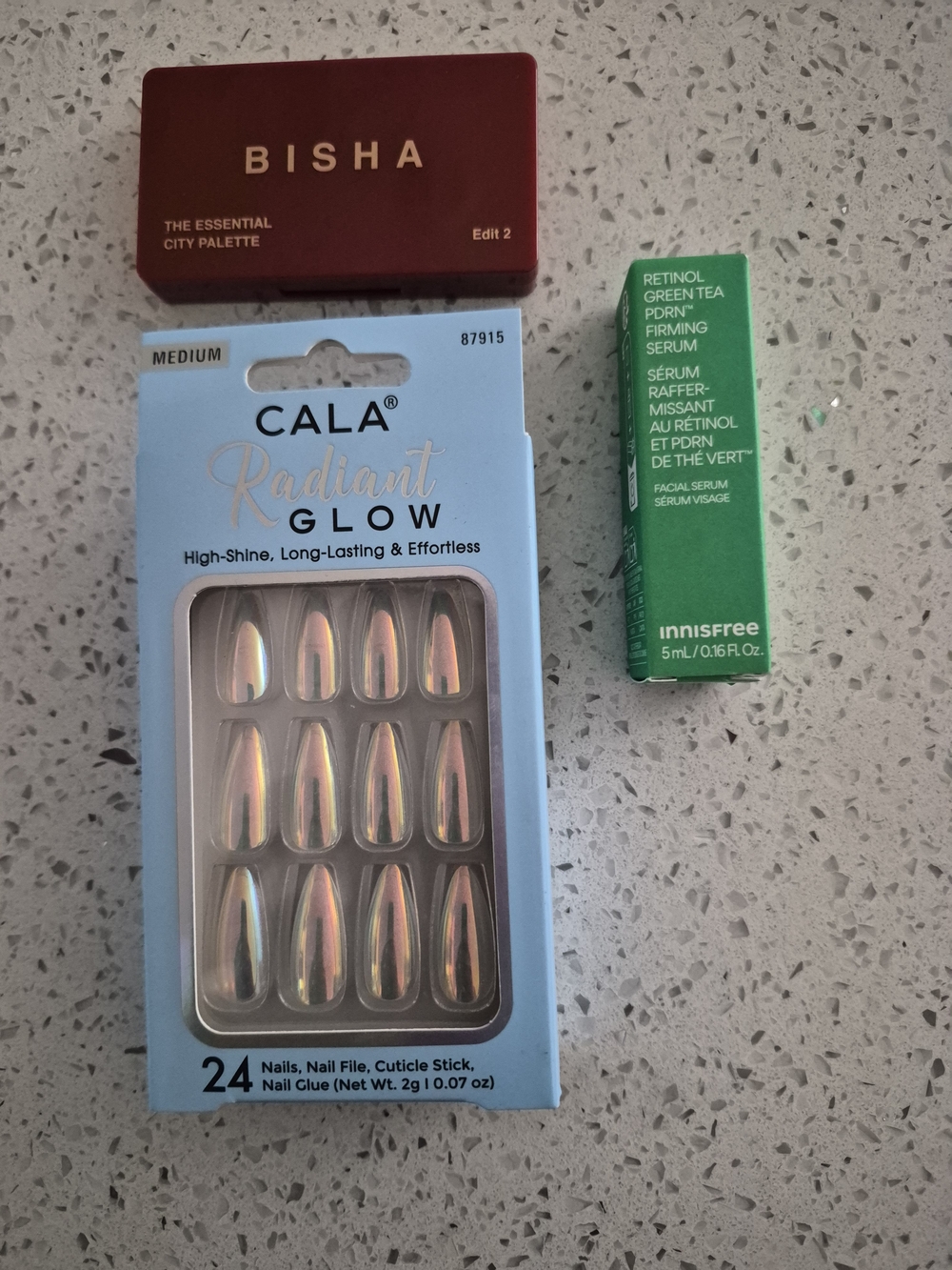 Beauty Bundle Radiant Glow Medium Press-On Nails – Iridescent Pink